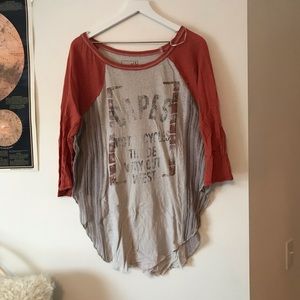 Free People baseball tee